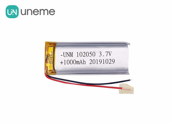 3.7V 1000mAh 102050 Gediplomeerd Lithiumpolymeer Batterij Aangepaste IEC62133 UN38.3