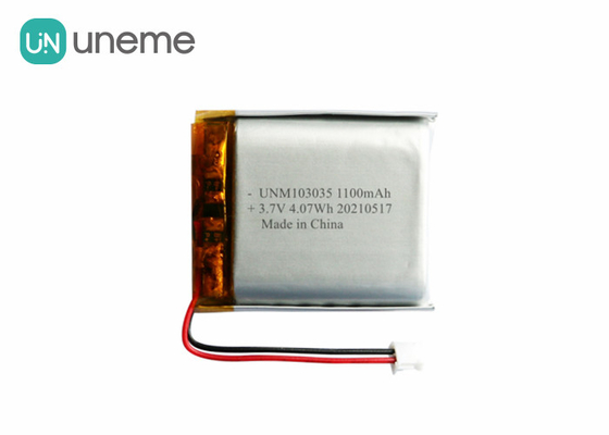 Batterij van het het Lithiumpolymeer van 3.7v 1100mah/diep Batterij 103035 van Cyclus Navulbare Lipo